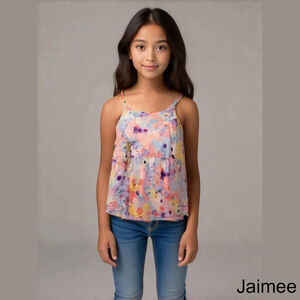 Levi’s Kids Girls Floral Multicolor Tank Top